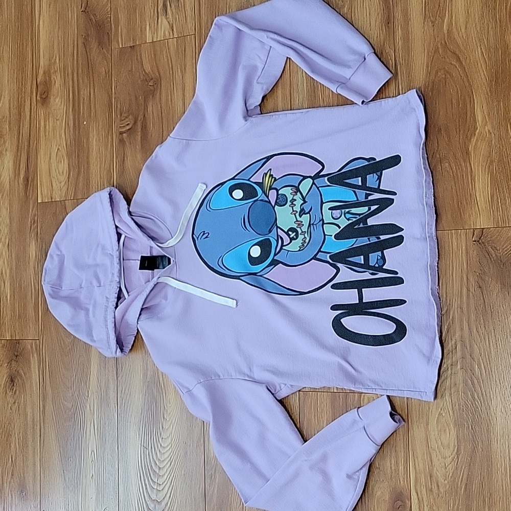 Disney Hot Topic Stitch Ohana Lavender Hoodie XL